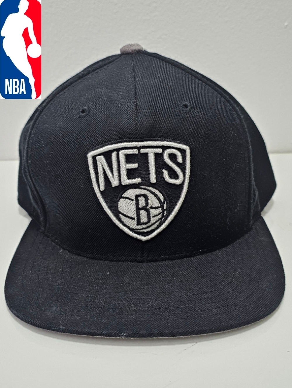 Mitchell & Ness NBA Brooklyn Nets Black Fitted Hat